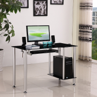 千盈 简易烤漆电脑桌简约现代 台式家用小书桌烤漆白色书桌办公桌