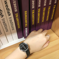 【发现】真皮带手表女学生韩版简约复古文艺手表女士手表时装手表