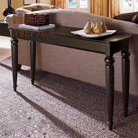 欧式沙发背几 美式简约 东南亚风格X-66实木玄关桌 边桌现货包邮