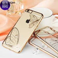 ICON苹果iPhone6plus手机壳5.5透明4.7水钻奢华女超薄保护套新款