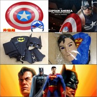 包邮万圣节 超人蝙蝠侠服装 儿童cosplay装饰美国队长蜘蛛侠披风