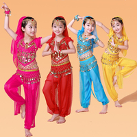儿童印度舞蹈套装 新款少儿肚皮舞演出服饰舞台表演服装新疆舞服