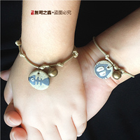 创意情侣手链 学生森系一对韩版情侣饰品 送女友礼物手工陶瓷手链