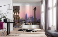 意大利威尼斯圣马可德国原装进口壁纸纯纸壁画商务休闲大厅墙纸