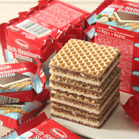 奥地利进口零食Napoli拿破仑5层榛子巧克力夹心威化华夫饼5包125g