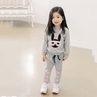 女童秋装韩版套装1-2-3-4-5-6-7-8岁9儿童宝宝运动卫衣两件套童装