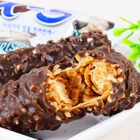 正宗韩国进口零食 三进X5巧克力棒 果仁夹心巧克力威化能量棒美味