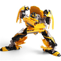 正品儿童玩具变形金刚机甲模型机器人汽车人大黄蜂合金版变形战士