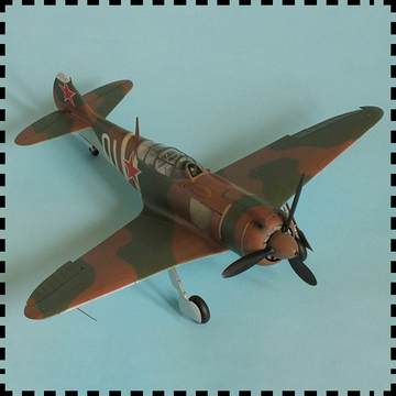 苏联La-5Fn战斗机 纸模型 1:33 飞机模型 二战军机 军武宅手工DIY