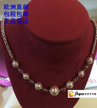 西班牙代购 百年皇室贵族品牌 MAJORICA 经典款镀银珍珠项链