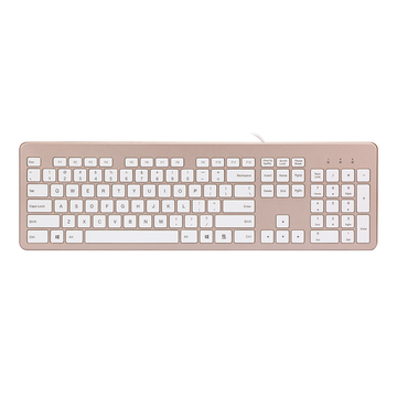 千业有线键盘USB接口台式笔记本电脑静音巧克力超薄办公家用外置