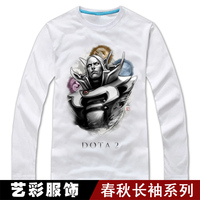 DOTA2衣服暗黑系列中国风卡尔幻刺刀塔男士纯棉春秋长袖T恤