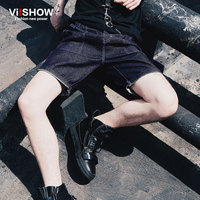 西班牙潮牌viishow2015夏季新款单宁原色牛仔短裤 潮男士休闲中裤