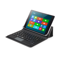 千业8寸无线触摸板蓝牙键盘皮套 微软Win8平板超薄充电键盘保护套