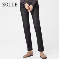 【清仓】ZOLLE因为 全中腰女长裤显瘦 小脚牛仔裤  冬装22FE0820
