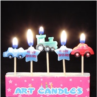 生日蛋糕蜡烛 汽车星星 可爱创意派对浪漫礼品  蜡烛