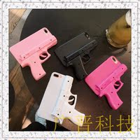 创意手枪6s个性枪式壳iPhone6手机壳6plus情侣款6代壳防盗枪