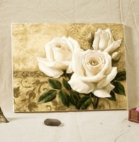 自油自画 diy数字油画 客厅风景花卉大幅手工手绘装饰画 纯色浪漫