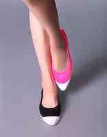 KAKA自留特价~意大利设计师潮爆款橡胶休闲运动羊皮女士便鞋2色