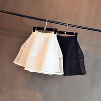 2015夏新款伞裙 网眼太空棉镂空透视蓬蓬裙修身显瘦半裙F020P60