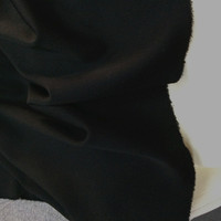 意大利90%毛 特黑色精纺毛料布料 时装西裤面料 diy服装布匹批发