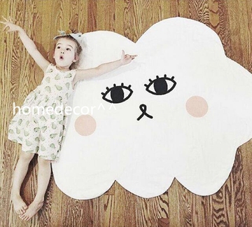 2017 几何太阳云朵笑脸地毯儿童玩具爬行垫儿童房间装饰地垫