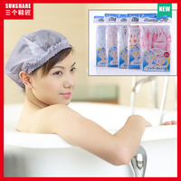 日本原装进口多功能成人儿童通用耐用浴帽防水 女款洗澡用干发帽