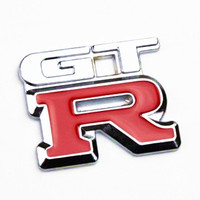纯金属汽车标志 3D立体汽车改装车标 运动灵魂 GTR车标字母车贴