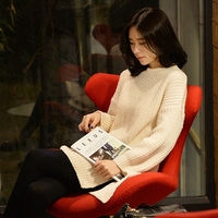 唯裟秋冬新款韩版圆领套头毛衣打底衫女修身显瘦长袖针织衫