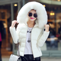 2015冬季新款韩版女装超大毛领短款羽绒棉服轻薄修身学生棉衣外套