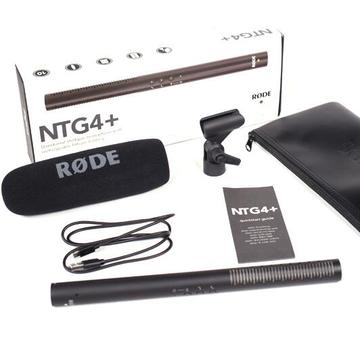 RODE NTG4+ 采访专业话筒-4指向性同期录音 NTG-2 3升级 送防震架