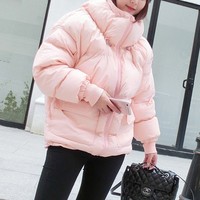 冬季女装新款韩国东大门短款宽松面包服加厚羽绒棉服棉衣外套潮