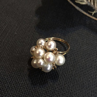 【V家的珠宝】天然海水珍珠戒指 设计款 18k黄金镶嵌