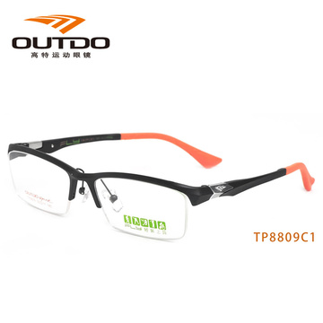 正品包邮男女钛近视眼镜框架潮人时尚超轻大框高特OUTDO TP8809
