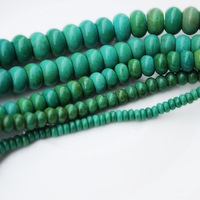 优化绿松石隔珠算盘珠多尺寸可选优化绿松石隔片 DIY饰品配件