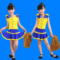 新款六一儿童啦啦队服啦啦操服装演出服拉拉队舞台表演服健美操服