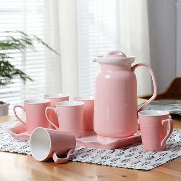欧式陶瓷杯具茶杯水杯套装家用水具茶具套装冷水壶套装陶瓷包邮