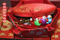 喜燕喜铺婚庆结婚嫁妆用品批发传统刺绣针线盒套装中国风 包邮