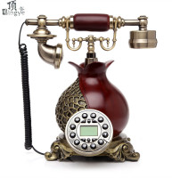 顶爷时尚创意电话机仿古欧式田园复古电话机家用办公座机电话