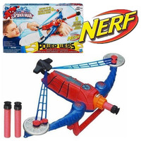 包邮 Hasbro孩之宝热火Nerf软吸盘子弹枪蜘蛛侠手弓箭弓弩发射器