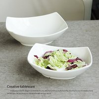 创意纯白陶瓷甜品碗  凉菜碗汤碗饭碗日式面碗水果沙拉碗家用餐具