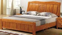 星秀阁家居 卧室家具 高档橡木床 实木双人床 1.5米1.8米床