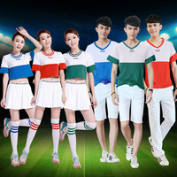 2015新款韩版学生啦啦操服装拉拉队服表演棒球服健美操舞蹈演出服