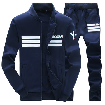 秋冬季新品韩版修身卫衣棒球服长袖学生休闲运动服套装男装俩件套