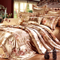 欧式奢华高档家纺四六八件套件 样板房婚庆床上用品十件套床盖式