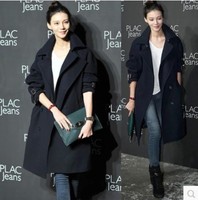 2015韩版时尚收腰显瘦加厚羊毛呢子外套女新款高端羊绒大衣女冬装