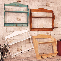 zakka杂货实木收纳架复古做旧储物架家居展示装饰拍摄道具可定做