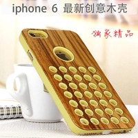 高档iPhone6 4.7手机壳 特色木壳 苹果6保护套4.7寸手机套木壳