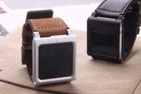 苹果iPod nano6表带 腕带 手表带 nano 6金属框架 小牛皮表带