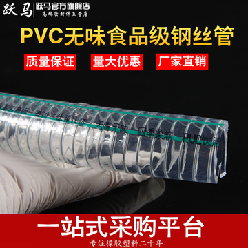 无味塑料钢丝管 PVC钢丝管 食品级塑料钢丝管 透明钢丝软管
